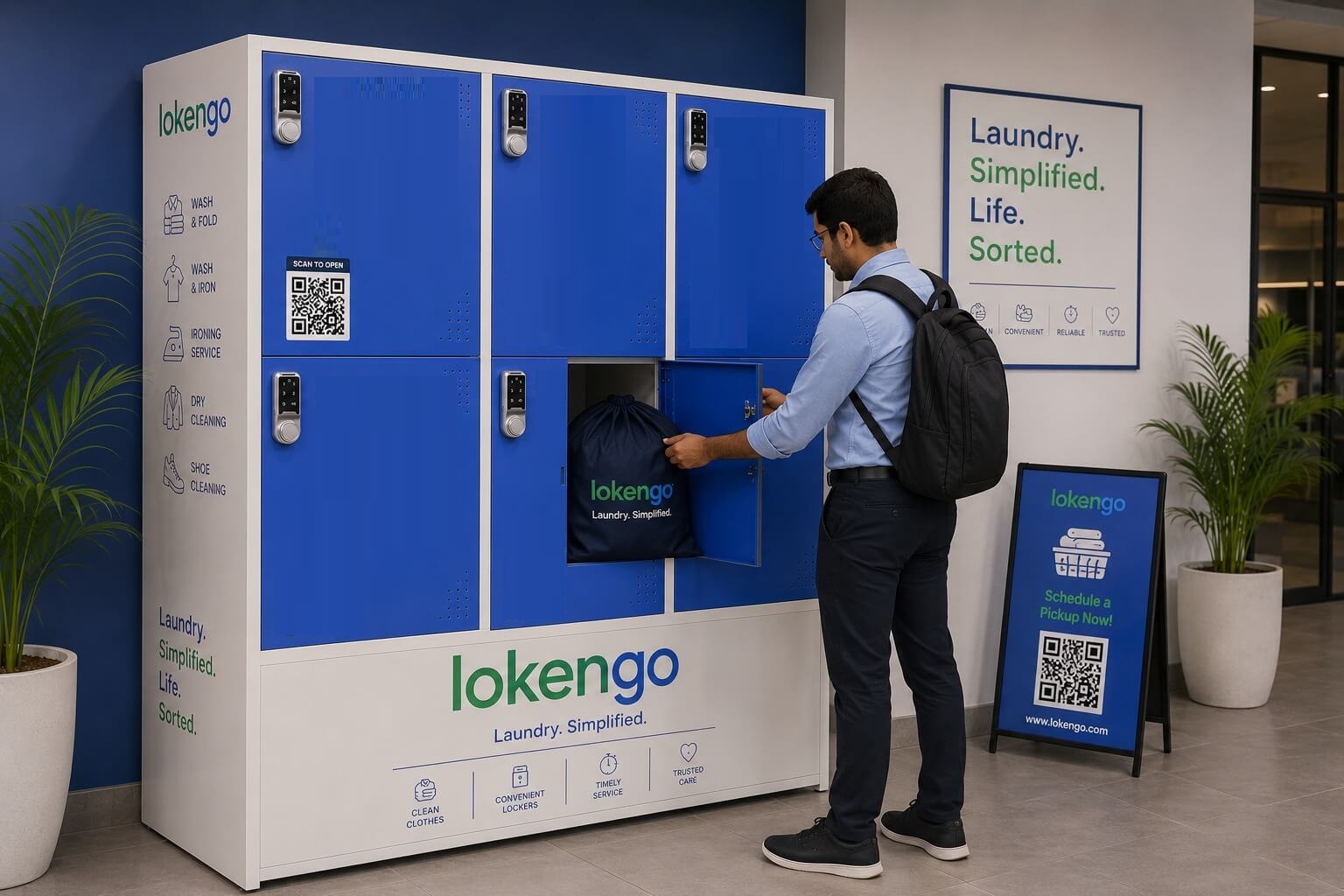 Smart Locker Laundry Service